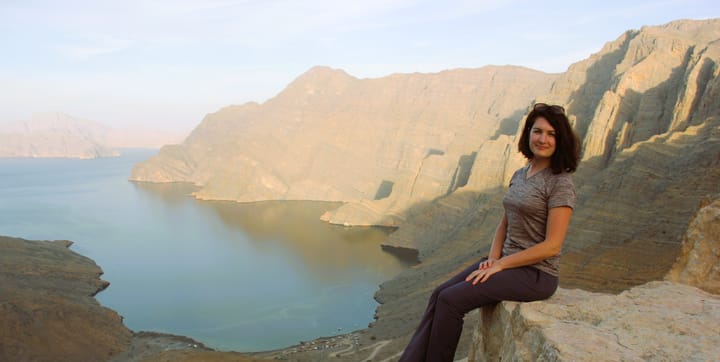 CAE on a hike in Musandam